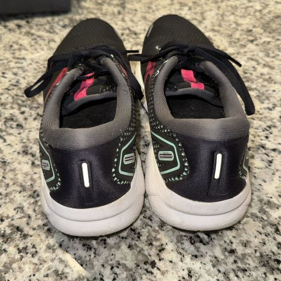 Brooks Ghost 14 1203561B013 Women's 9.5B Running Shoes Black Pink Yucca Sneakers - Picture 6 of 8